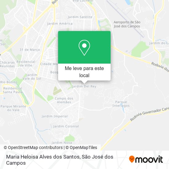 Maria Heloisa Alves dos Santos mapa
