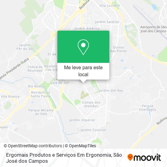 Ergomais Produtos e Serviços Em Ergonomia mapa