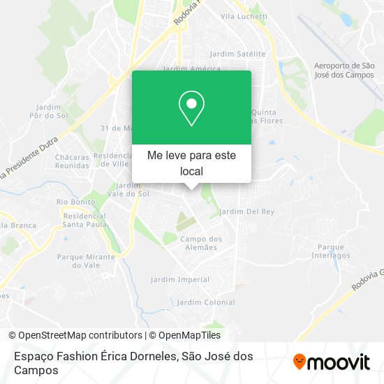 Espaço Fashion Érica Dorneles mapa