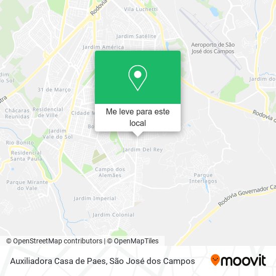 Auxiliadora Casa de Paes mapa