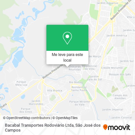 Bacabal Transportes Rodoviário Ltda mapa