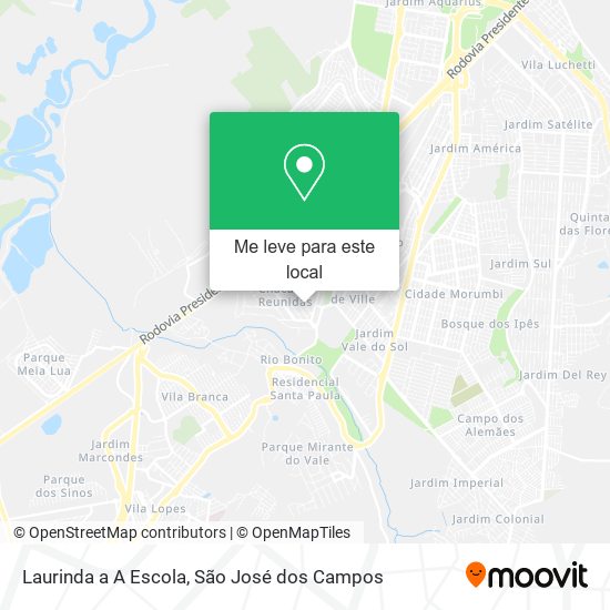 Laurinda a A Escola mapa