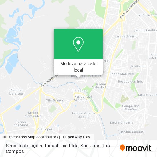 Secal Instalações Industriais Ltda mapa