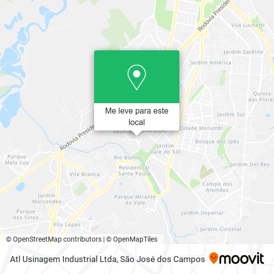 Atl Usinagem Industrial Ltda mapa