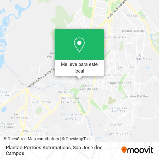 Plantão Portões Automáticos mapa