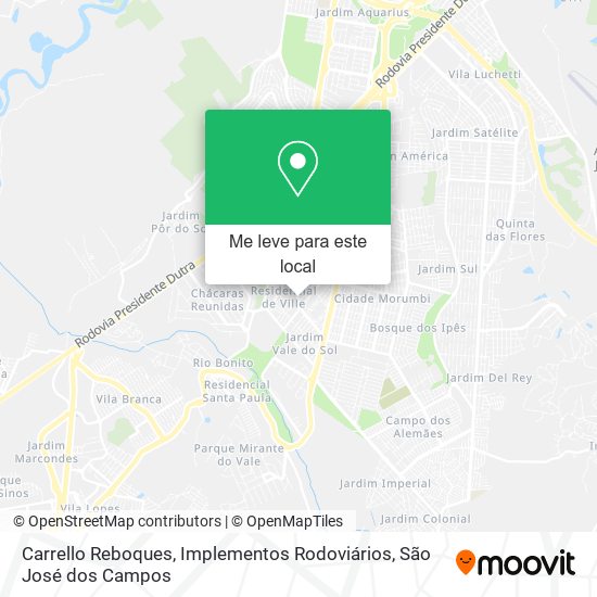 Carrello Reboques, Implementos Rodoviários mapa