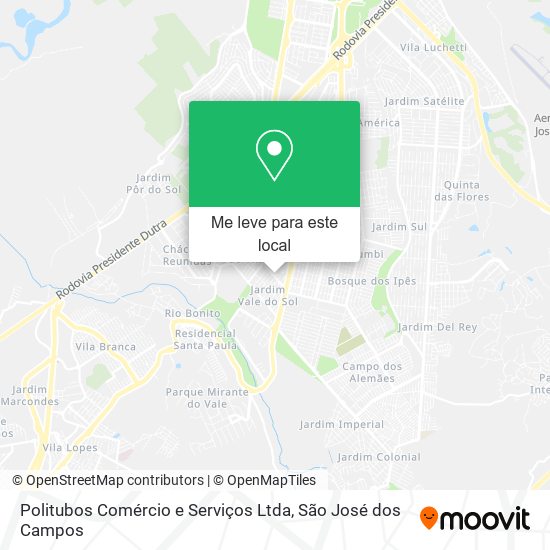 Politubos Comércio e Serviços Ltda mapa