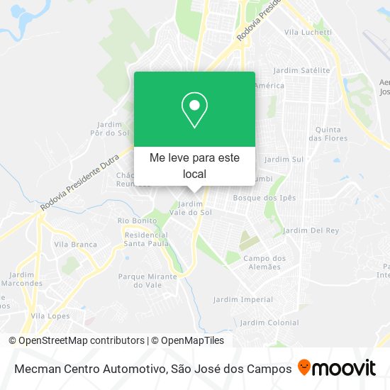 Mecman Centro Automotivo mapa