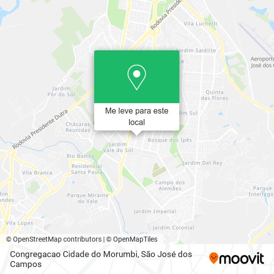 Congregacao Cidade do Morumbi mapa