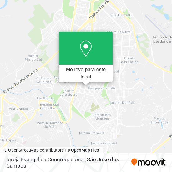 Igreja Evangélica Congregacional mapa