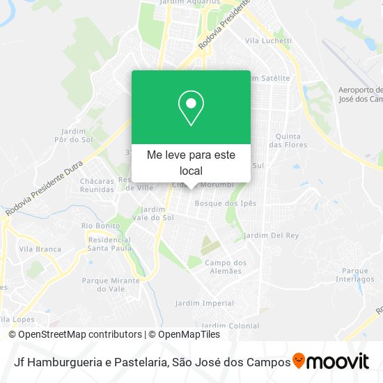 Jf Hamburgueria e Pastelaria mapa