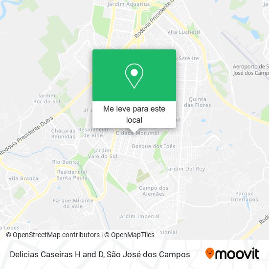 Delicias Caseiras H and D mapa