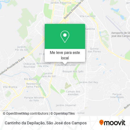 Cantinho da Depilação mapa