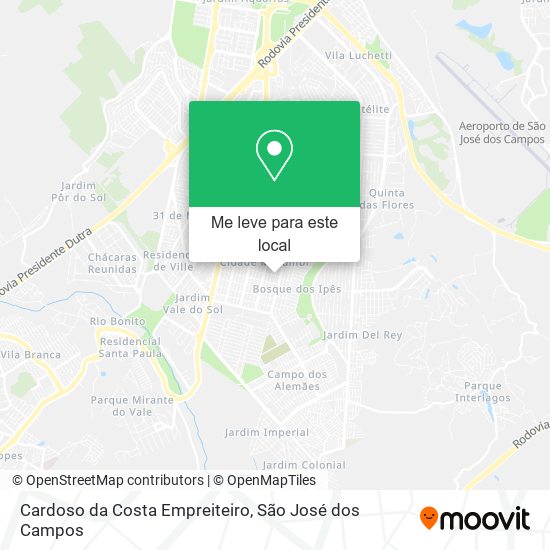 Cardoso da Costa Empreiteiro mapa