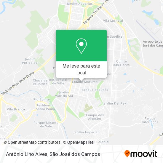 Antônio Lino Alves mapa