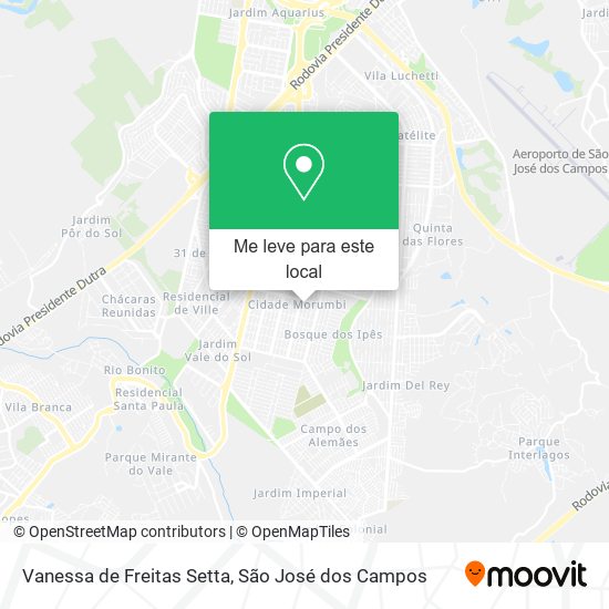 Vanessa de Freitas Setta mapa