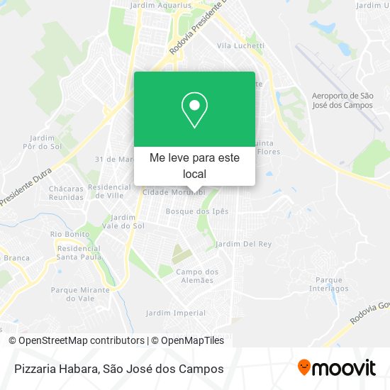 Pizzaria Habara mapa