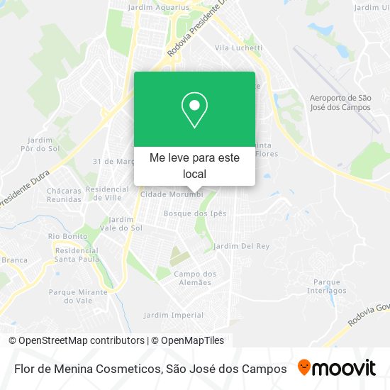 Flor de Menina Cosmeticos mapa