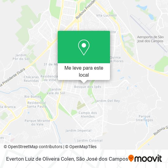 Everton Luiz de Oliveira Colen mapa