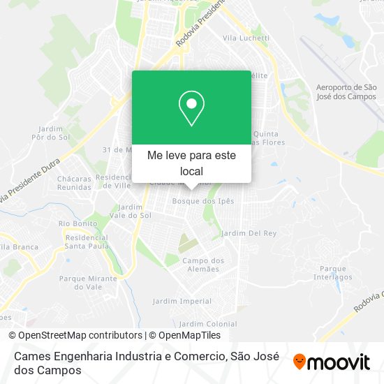 Cames Engenharia Industria e Comercio mapa