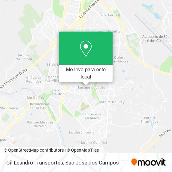 Gil Leandro Transportes mapa