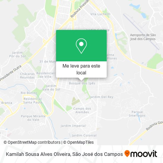 Kamilah Sousa Alves Oliveira mapa