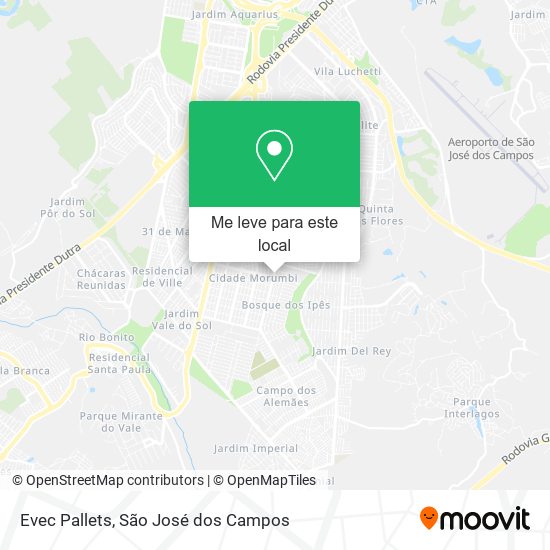 Evec Pallets mapa