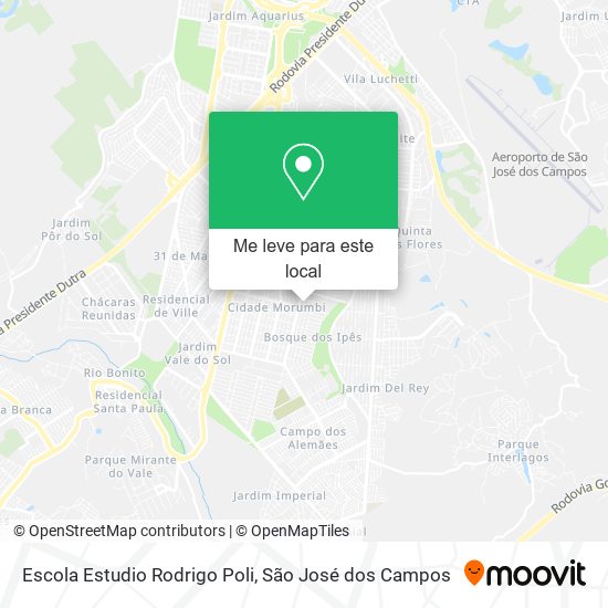 Escola Estudio Rodrigo Poli mapa