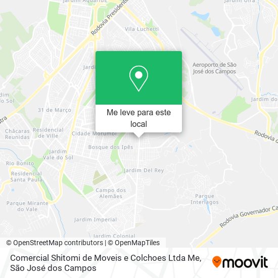 Comercial Shitomi de Moveis e Colchoes Ltda Me mapa