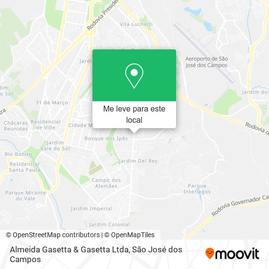 Almeida Gasetta & Gasetta Ltda mapa