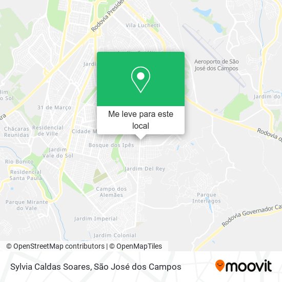 Sylvia Caldas Soares mapa