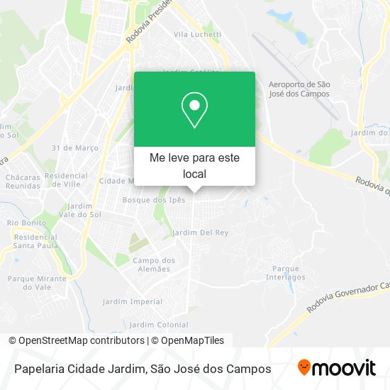 Papelaria Cidade Jardim mapa