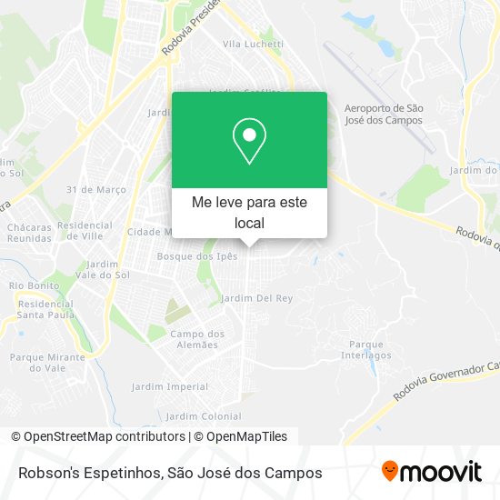 Robson's Espetinhos mapa