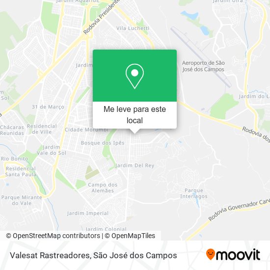 Valesat Rastreadores mapa