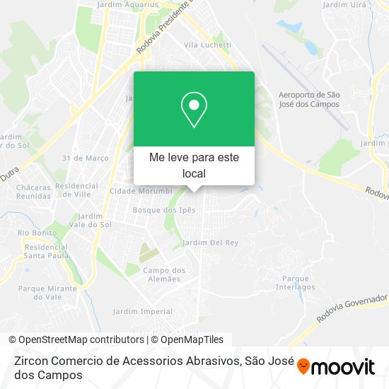 Zircon Comercio de Acessorios Abrasivos mapa