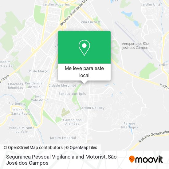 Seguranca Pessoal Vigilancia and Motorist mapa