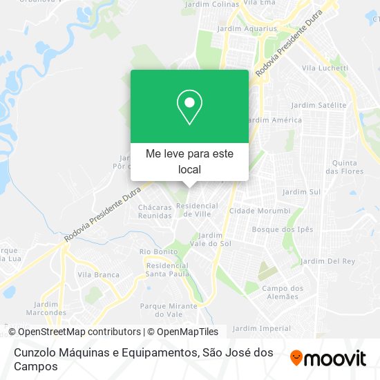 Cunzolo Máquinas e Equipamentos mapa