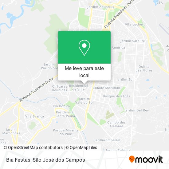 Bia Festas mapa