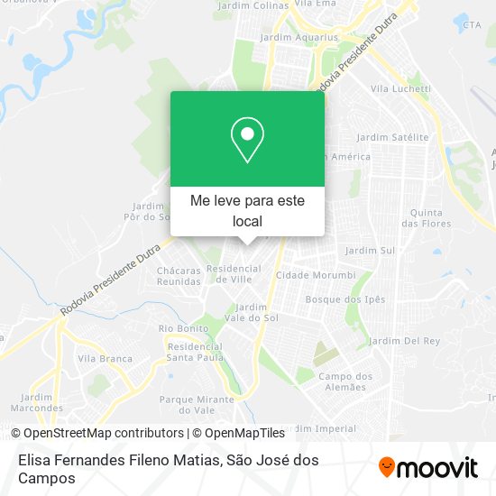 Elisa Fernandes Fileno Matias mapa