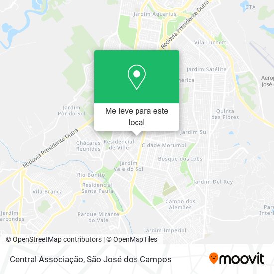 Central Associação mapa