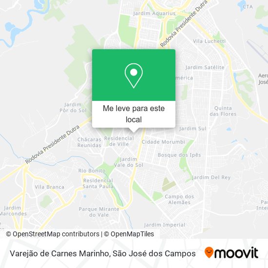 Varejão de Carnes Marinho mapa