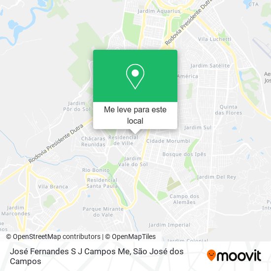 José Fernandes S J Campos Me mapa
