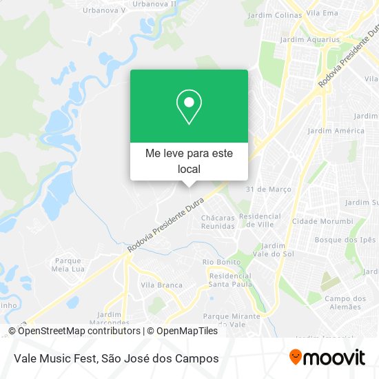 Vale Music Fest mapa