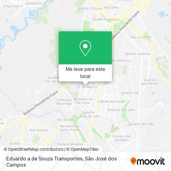 Eduardo a de Souza Transportes mapa