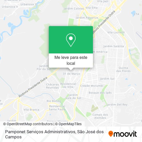 Pamponet Serviços Administrativos mapa