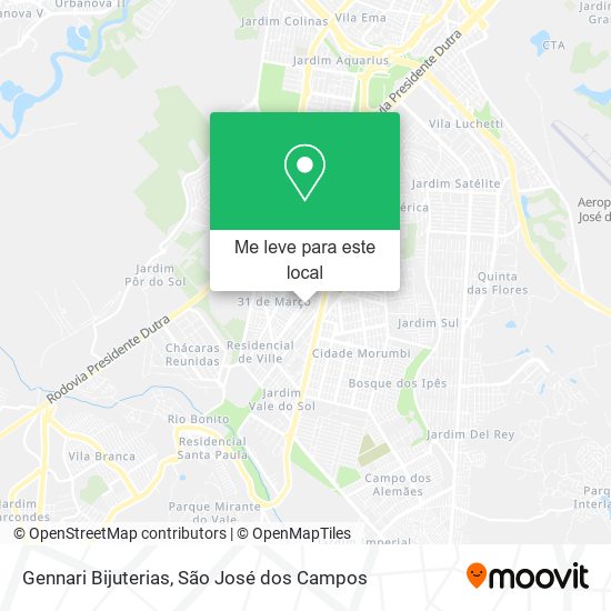 Gennari Bijuterias mapa