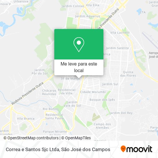 Correa e Santos Sjc Ltda mapa