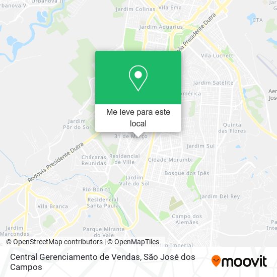 Central Gerenciamento de Vendas mapa