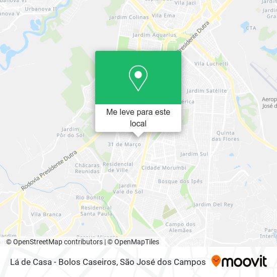 Lá de Casa - Bolos Caseiros mapa