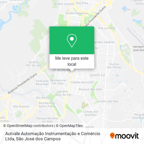 Autvale Automação Instrumentação e Comércio Ltda mapa